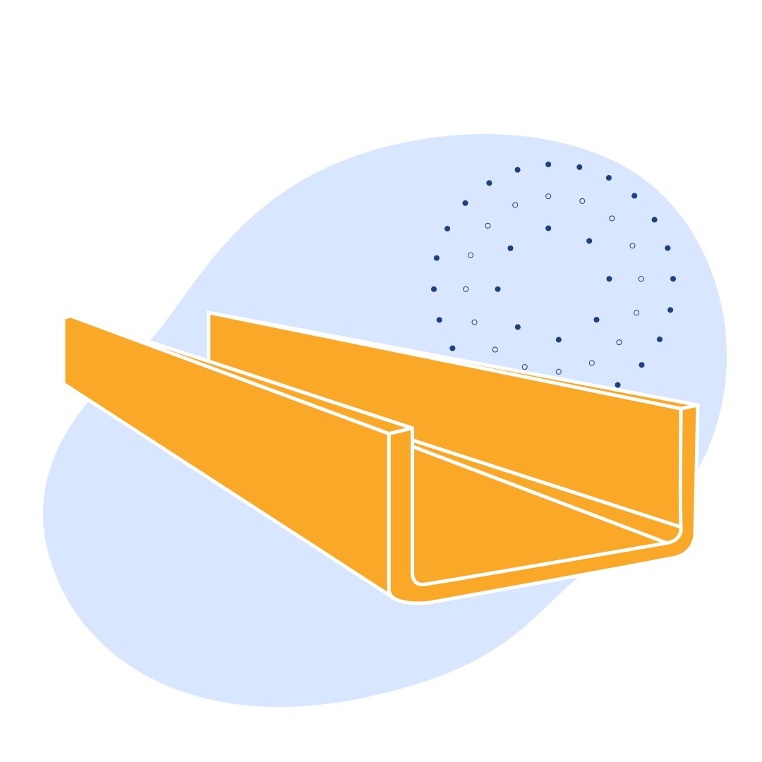 Швеллер стальной гнутый равнополочный 80х50х4 мм 09Г2С ГОСТ 8278-83