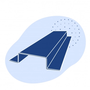 Корытный профиль стальной 50х50х16х1.2 мм Ст3пс ГОСТ 8283-93