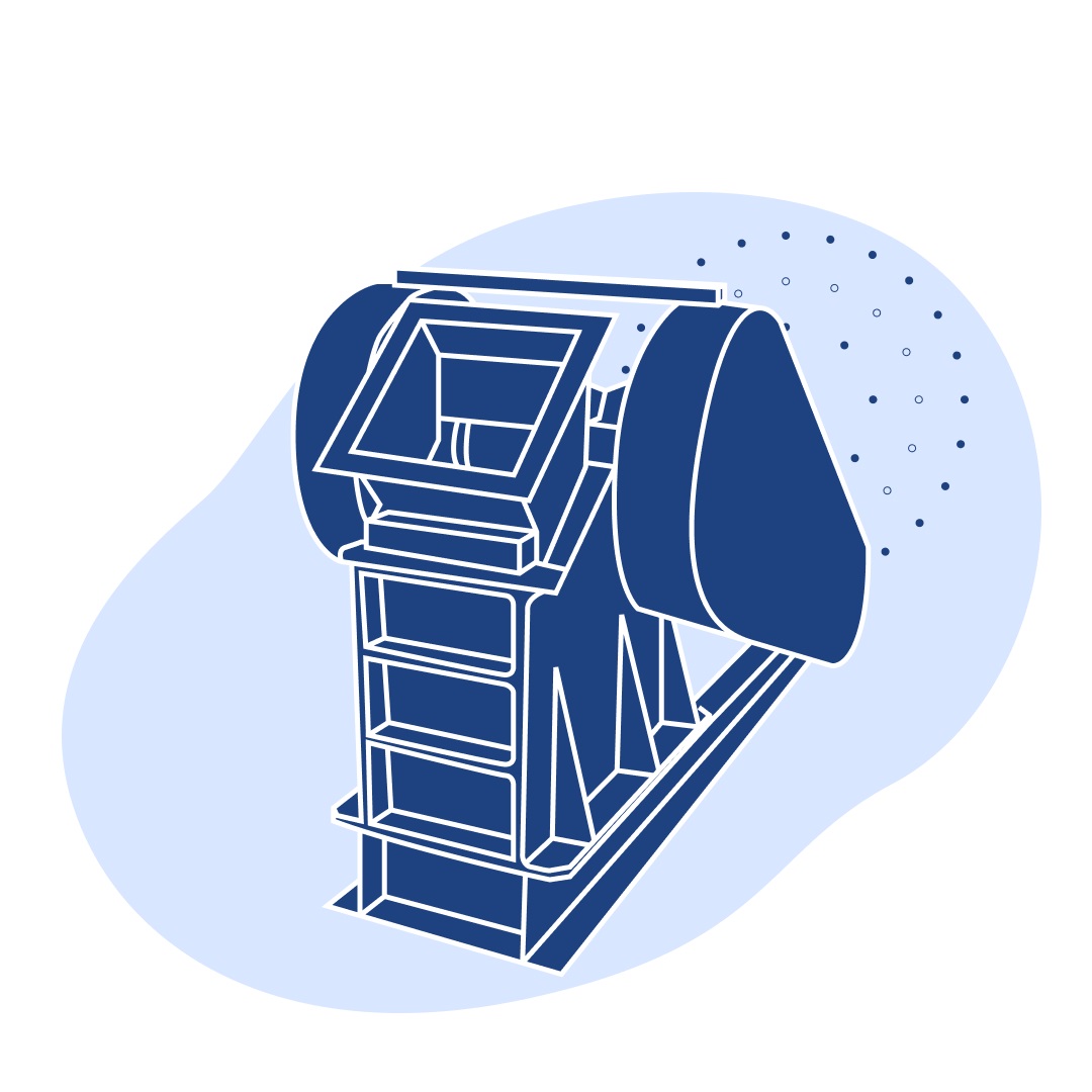 Дробилка щековая ДЩ 100х200 860х500х1300 мм 2.2 кВт 250 кг