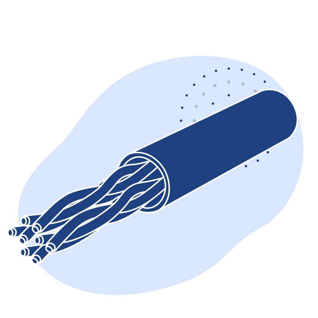 Витая пара кроссовая F/FTP 5е 4 пары 24 AWG экранированная